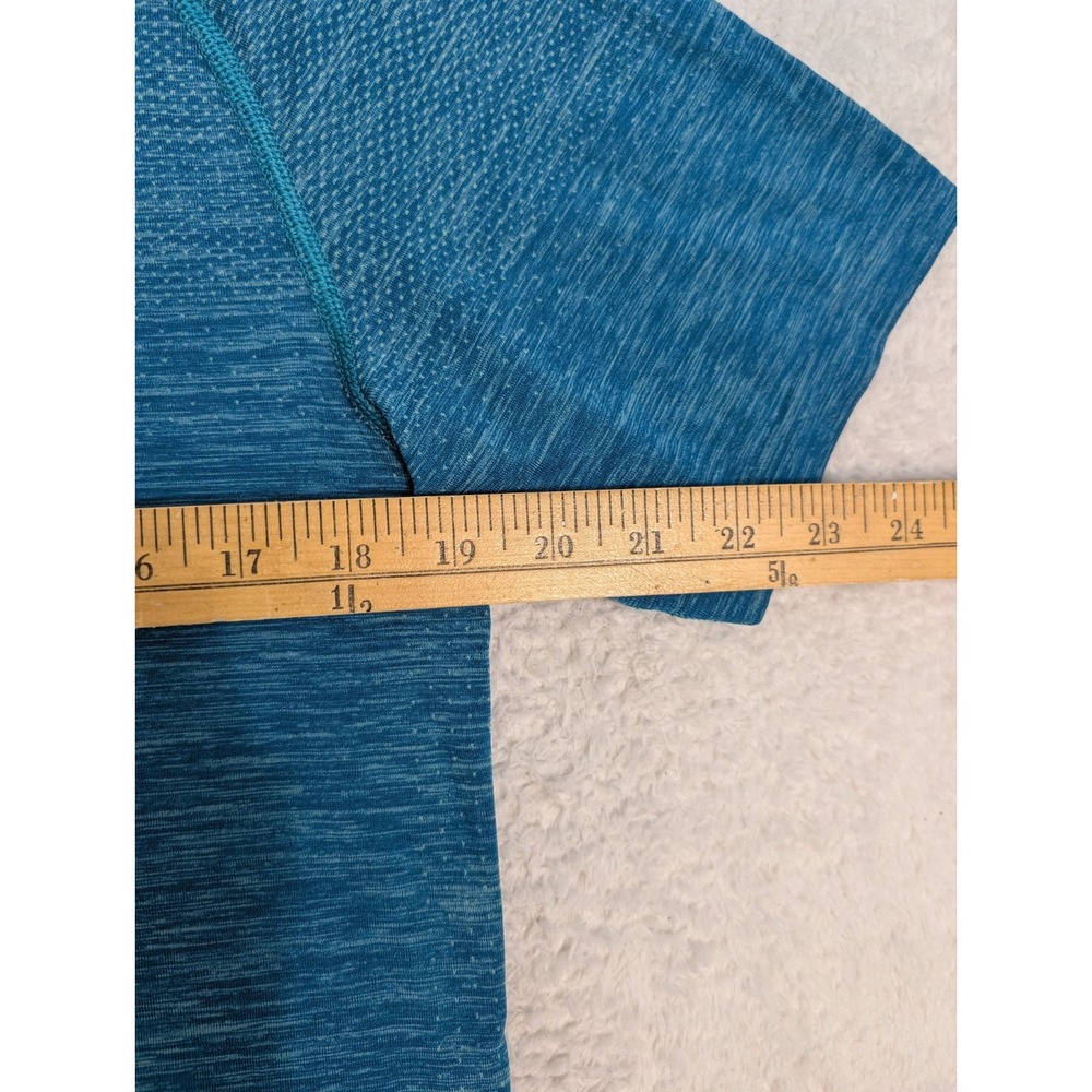 Lululemon Shirt Mens Med Metalvent Tech Tee Stretch Performance Athleisure Blue - Picture 4 of 6